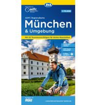 Radkarten ADFC-Regionalkarte München und Umgebung 1:75.000 BVA BikeMedia