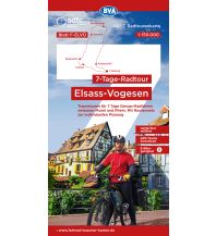 Radkarten ADFC-Radtourenkarte F-ELVO 7-Tage-Radtour Elsass, Vogesen 1:150.000 BVA BikeMedia