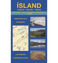 Wanderkarten Island Island - Wanderkarte Landmannalaugar, Laugavegur, Þórsmörk, Fimmvörðuháls 1:50.000 Eigenverlag Uwe Grunewald