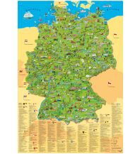 Europa Illustrierte Deutschlandkarte Libri Books on Demand