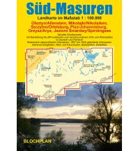 Road Maps Poland Landkarte Süd-Masuren Bloch 