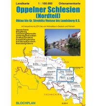 Landkarte Oppelner Schlesien (Nordteil) Bloch 