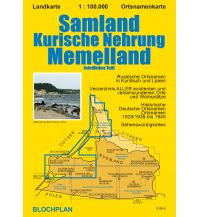 Landkarte Samland/Kurische Nehrung/Memelland Bloch 