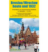 City Maps Stadtplan Breslau/Wrocław heute und 1932 Bloch 