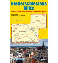 Straßenkarten Polen Landkarte Niederschlesiens Mitte Bloch 