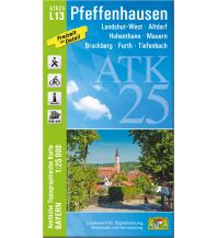 Hiking Maps Bavaria Bayerische ATK25-L13, Pfeffenhausen 1:25.000 LDBV