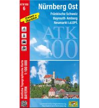 Hiking Maps Bavaria Bayerische ATK100-6, Nürnberg Ost 1:100.000 LDBV