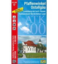 Wanderkarten Bayern ATK100-17 Pfaffenwinkel, Ostallgäu (Amtliche Topographische Karte 1:100000) LDBV
