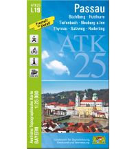 Hiking Maps Upper Austria Bayerische ATK25-L19, Passau 1:25.000 LDBV