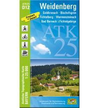 Wanderkarten Bayern Bayerische ATK25-D12, Weidenberg 1:25.000 LDBV