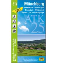 Hiking Maps Bavaria Bayerische ATK25-C12, Münchberg 1:25.000 LDBV