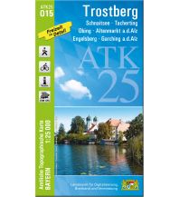 Hiking Maps Bavaria Bayerische ATK25-O15, Trostberg 1:25.000 LDBV