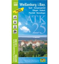Hiking Maps Bavaria Bayerische ATK25-I09, Weißenburg in Bayern 1:25.000 LDBV