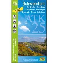 Hiking Maps Bavaria ATK25-D06 Schweinfurt (Amtliche Topographische Karte 1:25000) LDBV