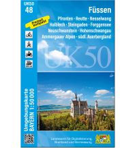 Hiking Maps Tyrol Bayerische UK50-48, Füssen 1:50.000 LDBV