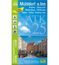 Hiking Maps Bavaria Bayerische ATK25-N15, Mühldorf am Inn 1:25.000 LDBV