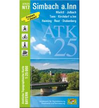 Hiking Maps Upper Austria Bayerische ATK25-N17, Simbach am Inn 1:25.000 LDBV