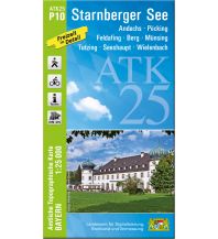 Hiking Maps Bavaria ATK25-P10 Starnberger See (Amtliche Topographische Karte 1:25000) LDBV