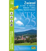 Hiking Maps Bavaria Bayerische ATK25-I18, Zwiesel 1:25.000 LDBV