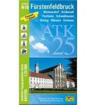 Hiking Maps Bavaria Bayerische ATK25-N10, Fürstenfeldbruck 1:25.000 LDBV
