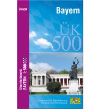 Straßenkarten Deutschland ÜK500 Amtliche Übersichtskarte von Bayern 1:500.000 LDBV