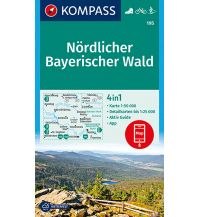 Wanderkarten Bayern Kompass-Karte 195, Nördlicher Bayerischer Wald 1:50.000 Kompass-Karten GmbH