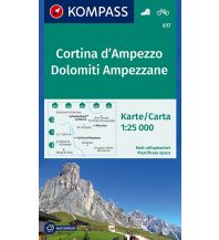 Wanderkarten Italien Kompass-Karte 617, Cortina d'Ampezzo, Dolomiti Ampezzane 1:25.000 Kompass-Karten GmbH