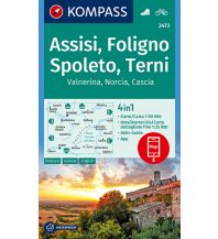 Hiking Maps Apennines Kompass-Karte 2473, Assisi, Foligno, Spoleto, Terni 1:50.000 Kompass-Karten GmbH