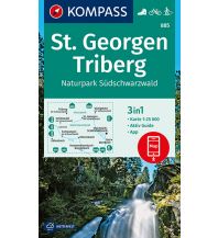 Hiking Maps St. Georgen, Triberg, Naturpark Südschwarzwald Kompass-Karten GmbH