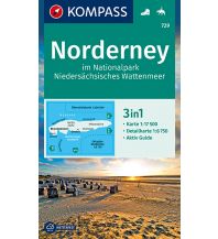 Wanderkarten Deutschland Norderney im Nationalpark Niedersächsisches Wattenmeer Kompass-Karten GmbH