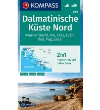 Wanderkarten Kroatien Kompass-Karte 2901, Dalmatinische Küste Nord 1:100.000 Kompass-Karten GmbH