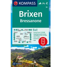 Hiking Maps South Tyrol + Dolomites Kompass-Karte 56, Brixen/Bressanone 1:50.000 Kompass-Karten GmbH