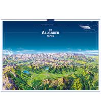 Poster und Wandkarten Die Allgäuer Alpen Panorama Kompass-Karten GmbH