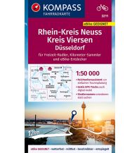 KOMPASS Fahrradkarte Rheinkreis Neuss, Kreis Viersen 1:50.000, FK 3211 Kompass-Karten GmbH