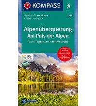 Weitwandern Kompass Wander-Tourenkarte 2555 Deutschland / Österreich / Italien - Alpenüberquerung - Am Puls der Alpen Kompass-Karten GmbH