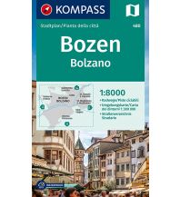 Stadtpläne Kompass-Karte 480, Bozen/Bolzano 1:8.000 Kompass-Karten GmbH