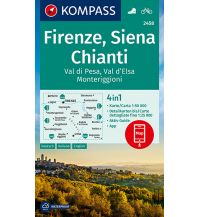 KOMPASS Wanderkarte Firenze, Siena, Chianti, Val di Pesa, Val d'Elsa, Monteriggioni Kompass-Karten GmbH