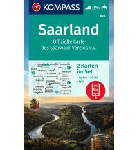 KOMPASS Wanderkarten-Set 825 Saarland, Offizielle Karte des Saarwald-Vereins e.V. (2 Karten) 1:50.000 Kompass-Karten GmbH