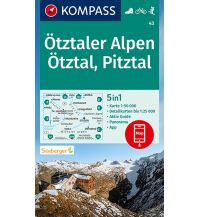 Wanderkarten Tirol Kompass-Karte 43, Ötztaler Alpen, Ötztal, Pitztal 1:50.000 Kompass-Karten GmbH