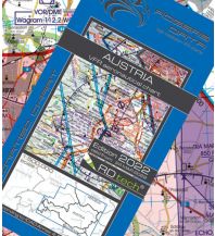 Flugkarten VFR Luftfahrtkarte 2024 - Österreich 1:500.000 Rogers Data