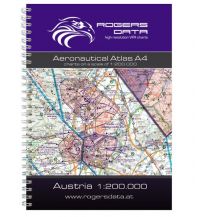 Aviation Charts VFR Luftfahrtatlas 2024 - Österreich 1:200.000 Rogers Data