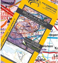 Aviation Charts VFR Luftfahrtkarte 2024 - Belgium & Luxembourg 1:500.000 Rogers Data