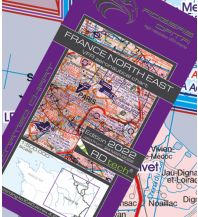 Aviation Charts VFR Luftfahrtkarte 2024 - France North East 1:500.000 Rogers Data