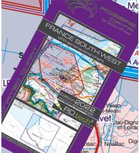 Flugkarten VFR Luftfahrtkarte 2024 - France South West 1:500.000 Rogers Data