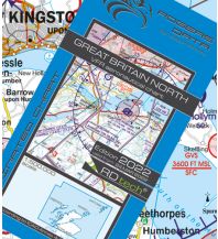Aviation Charts VFR Luftfahrtkarte 2023 - Great Britain North 1:500.000 Rogers Data