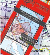 Aviation Charts VFR Luftfahrtkarte 2023 - Italien Mitte 1:500.000 Rogers Data