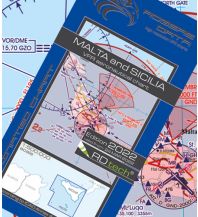 Aviation Charts VFR Luftfahrtkarte 2023 - Malta & Sicilia 1:500.000 Rogers Data
