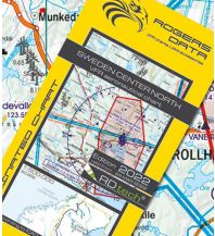 Aviation Charts VFR Luftfahrtkarte 2023 - Sweden Center North 1:500.000 Rogers Data
