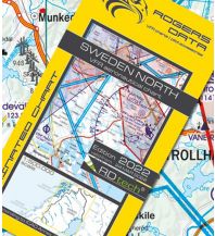 Aviation Charts VFR Luftfahrtkarte 2023 - Sweden North 1:500.000 Rogers Data