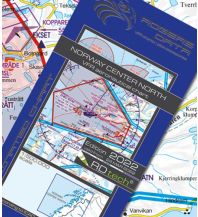 Flugkarten VFR Luftfahrtkarte 2023 - Norway Center North 1:500.000 Rogers Data